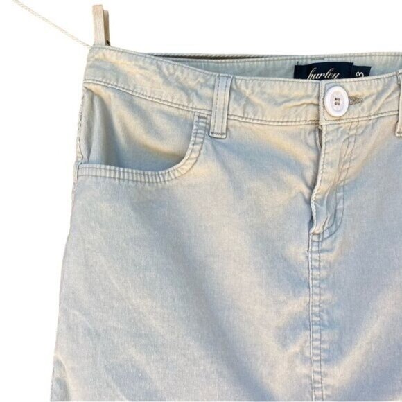 Vintage Hurley Corduroy Kaki Tan Y2K Skirt Size 3 - Picture 5 of 12